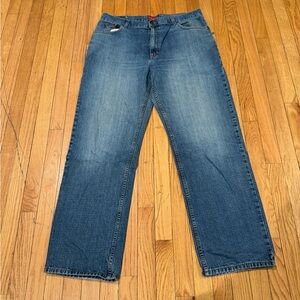 Chaps Men's Relaxed Denim Jeans in Classic Blue